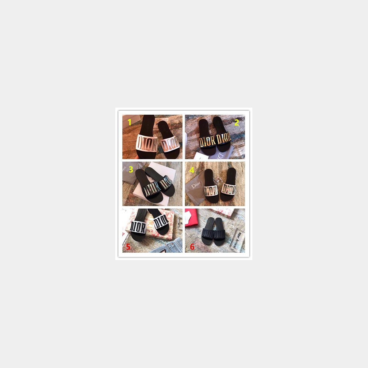 Wholesale Luxury DIOR FALT SLIPPER Top Quality