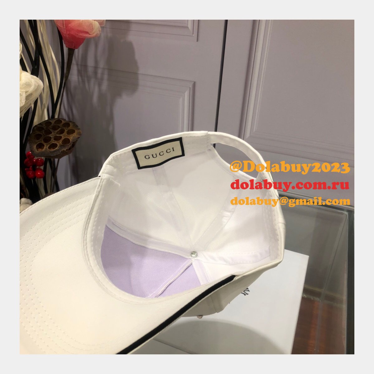 fashion g*u*i with Di*m*nd logo baseball cap