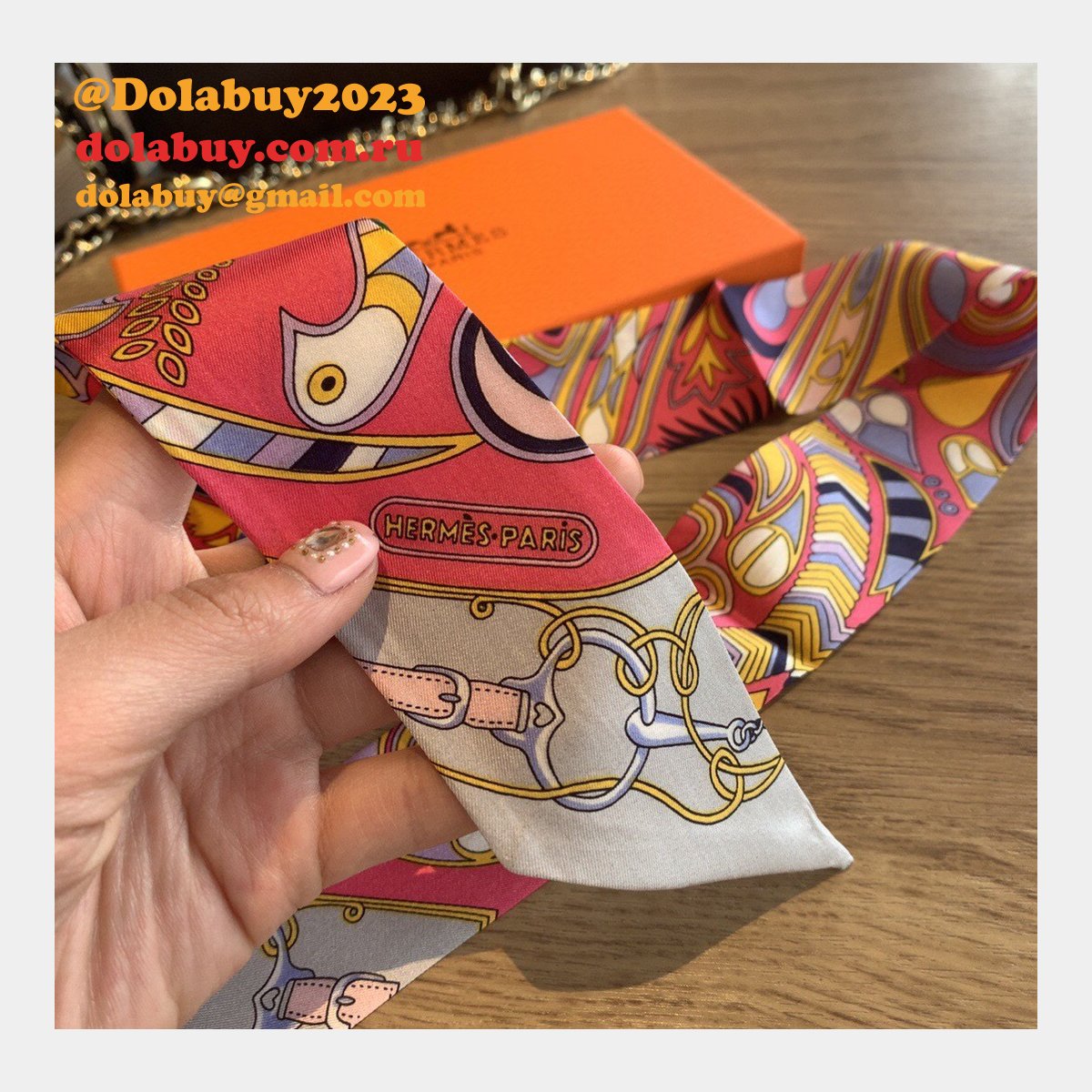 Hermes Top Quality H Twill silk scarf