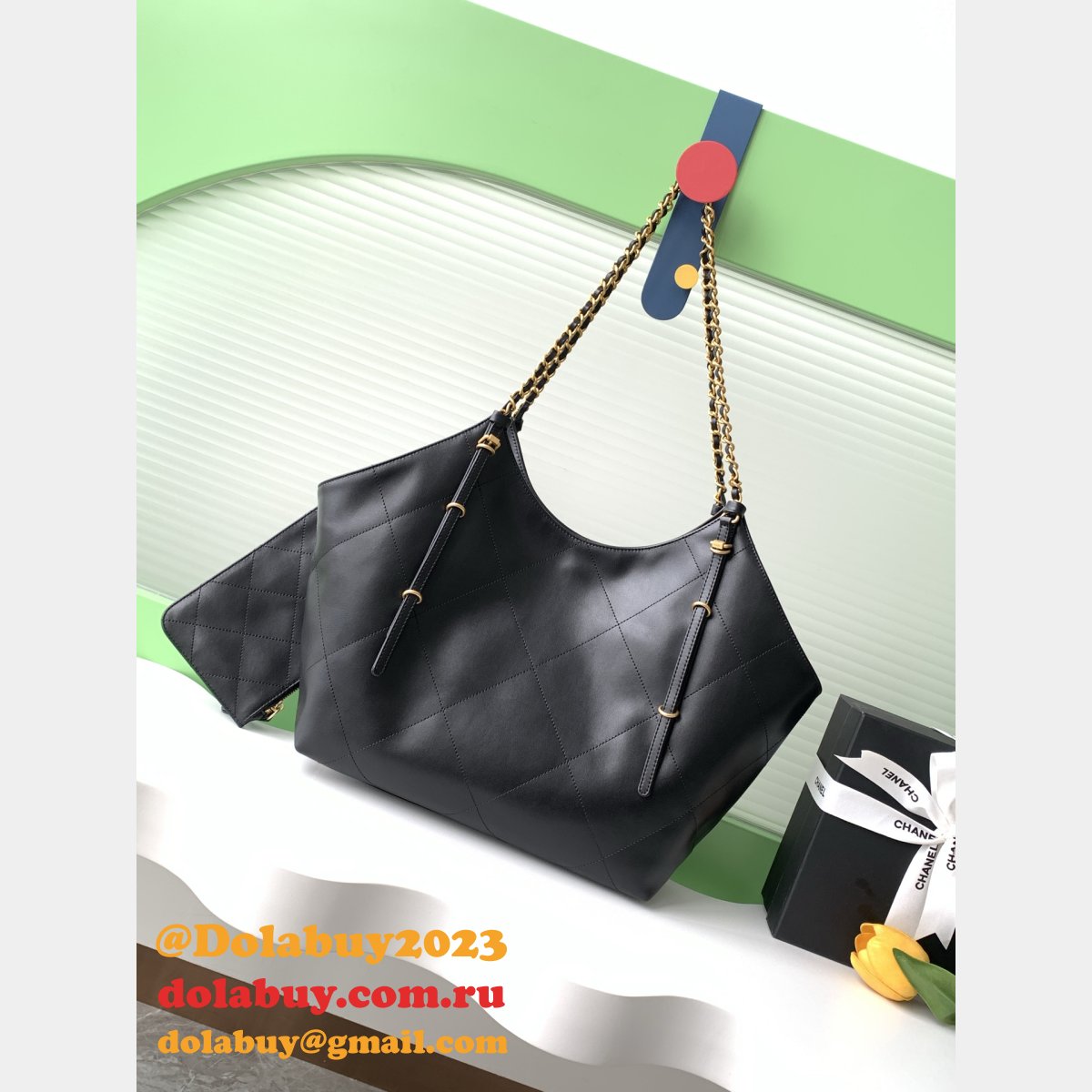 Replica 1:1 Mirror AS5466 & AS5463 Hobo Black Handbag