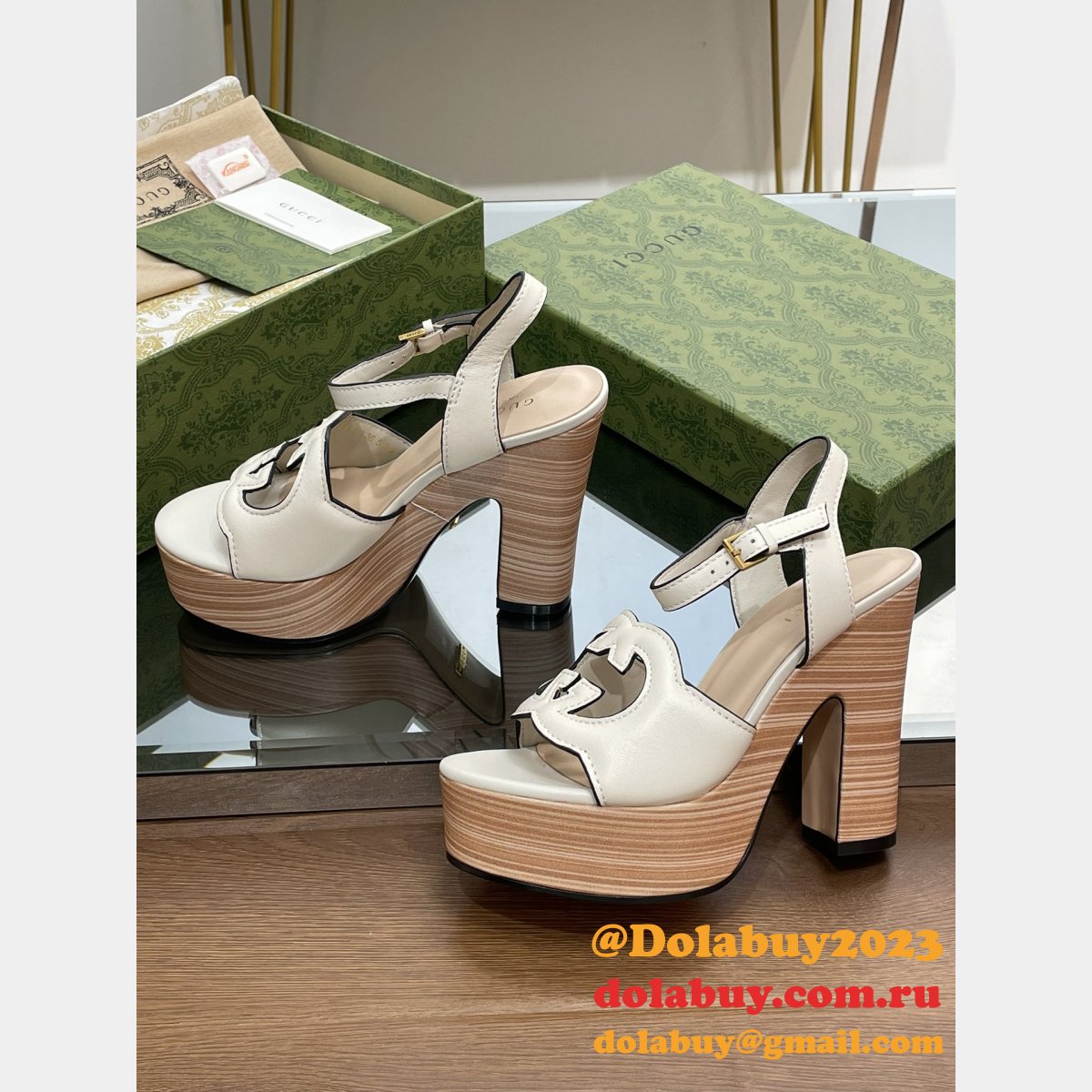 perfect G*u*i cheap replica cutout sandals shoes on 2023 sale