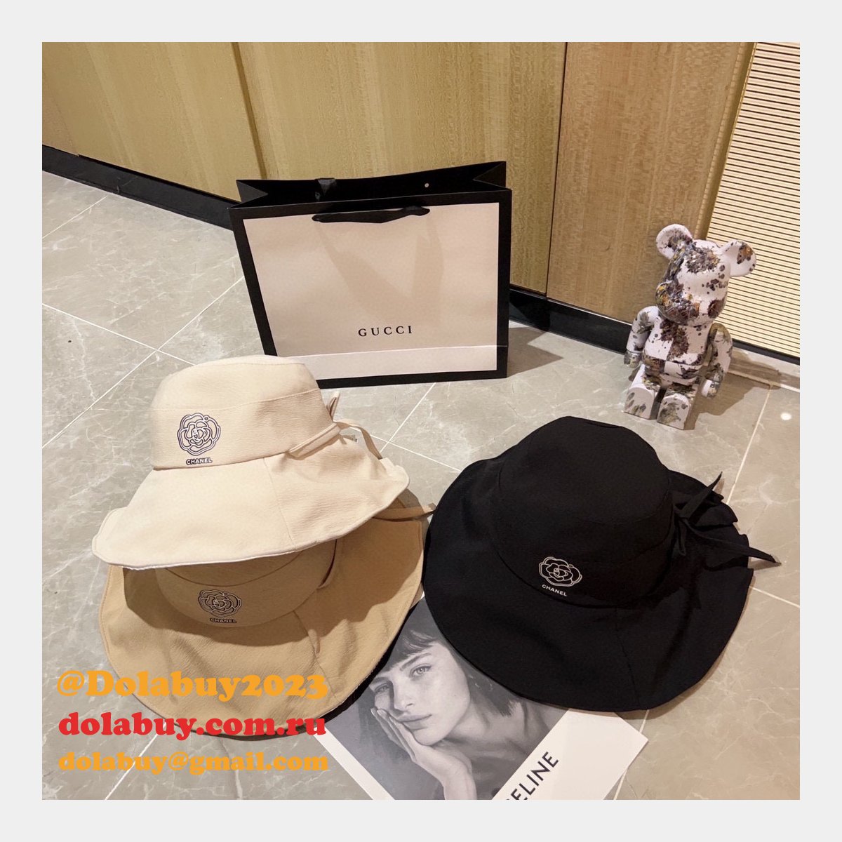 High Quality CC Replica Straw hat