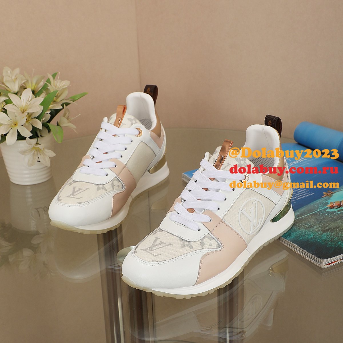 Inspired Louis Vuittons Cheap Run Away Monogram Replica Sports Shoes