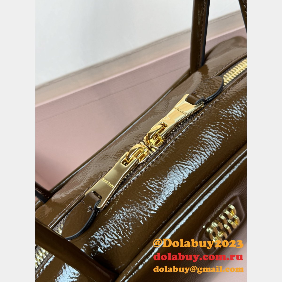 Top Quality MIU MIU Beau Patent Leather 5BB173 Bag