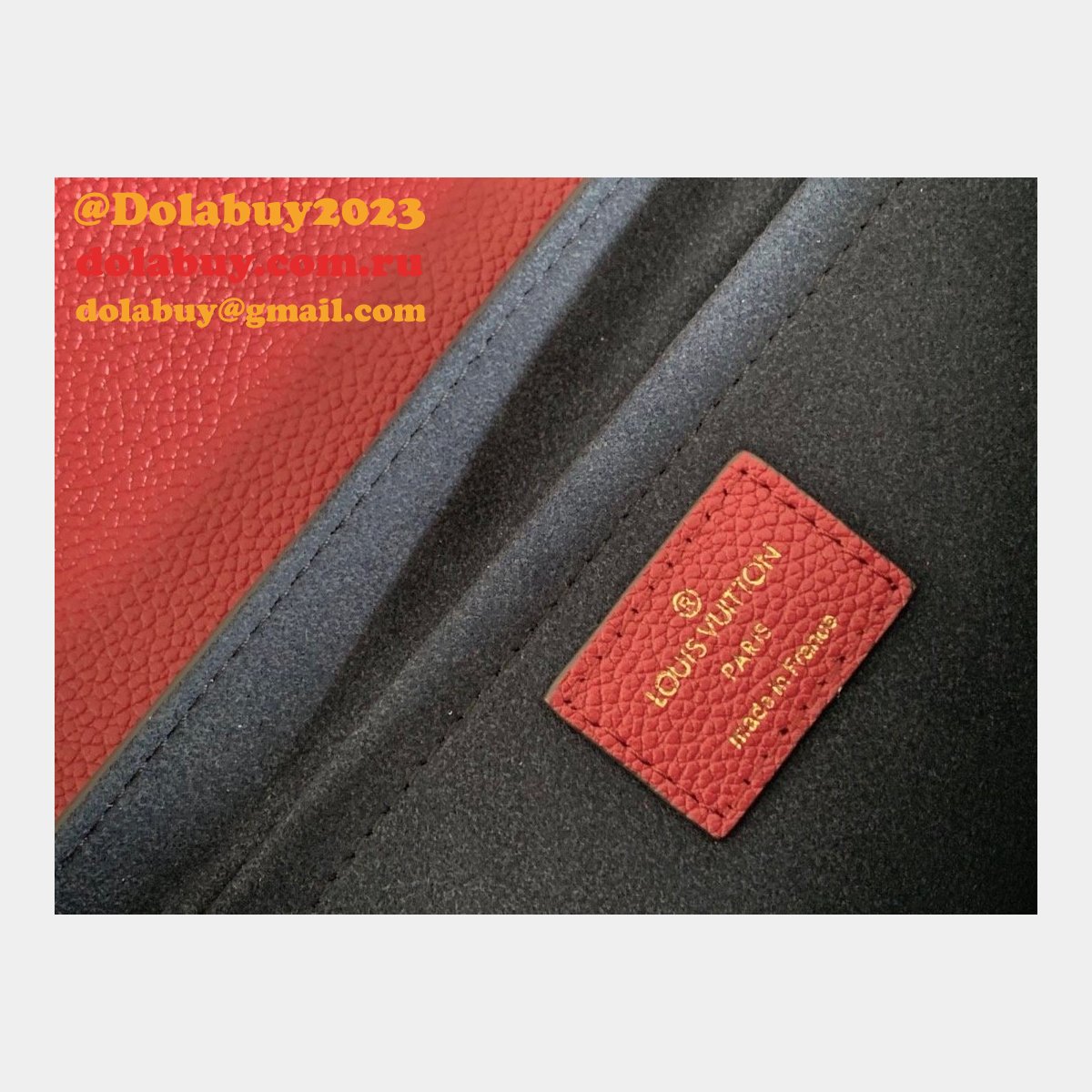 Louis Vuitton UK Vavin BB M44553 Red Monogram Empreinte Leather