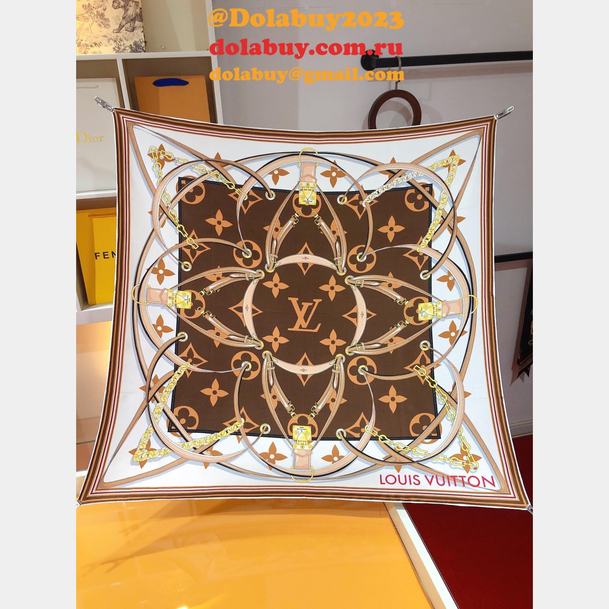 Designer Top Quality Fake Floral Scarves & Wraps for Women