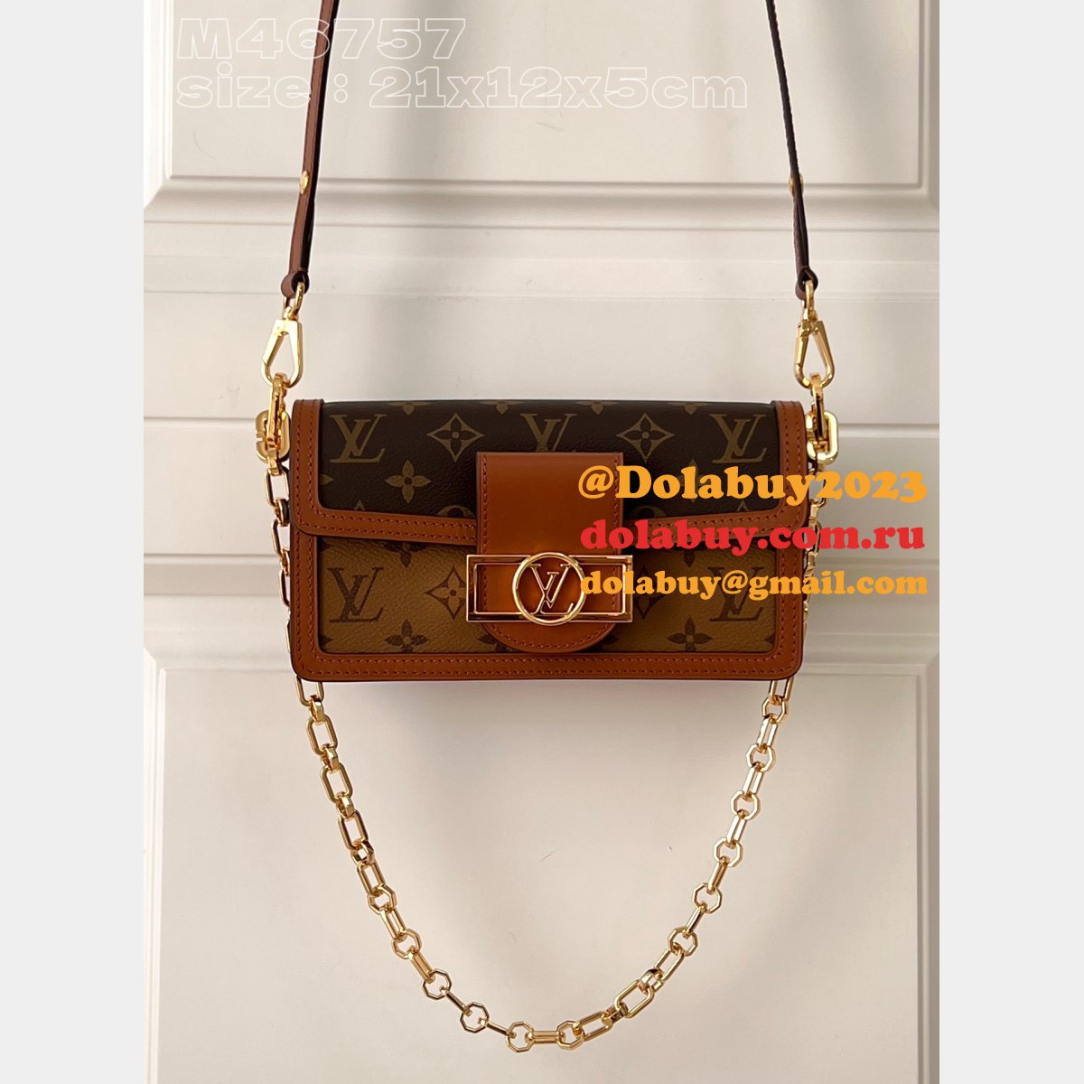 Best Replica LOUIS VUITTON M46757 DAUPHINE BAG East West