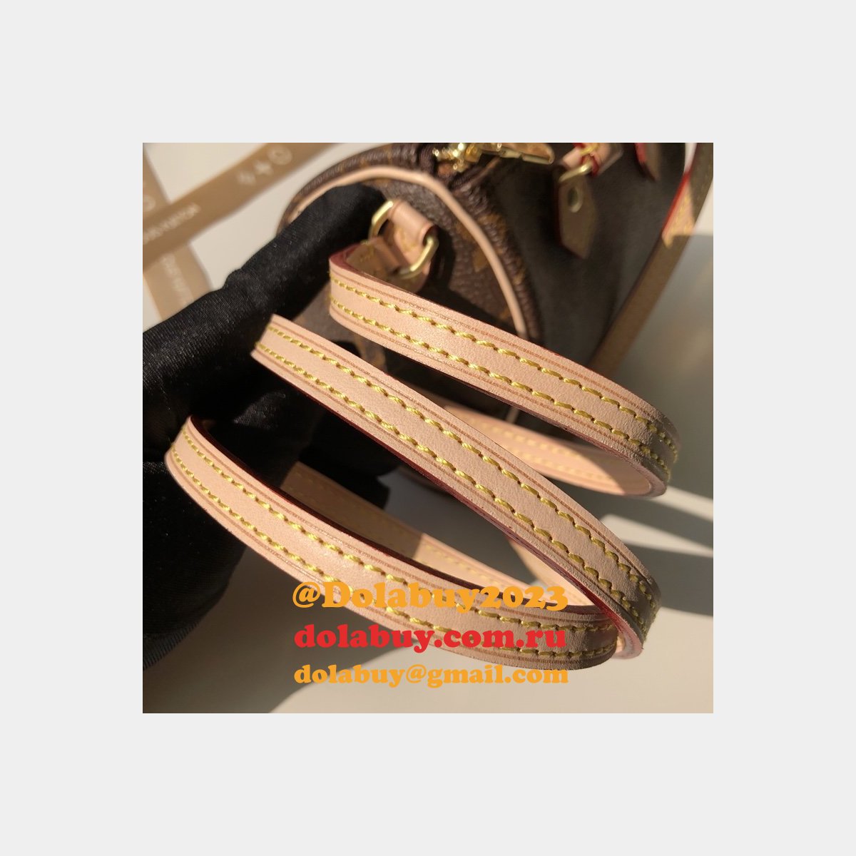 Replica Louis Vuitton Fashion Nano Speedy Monogram M61252 Marron Handbags