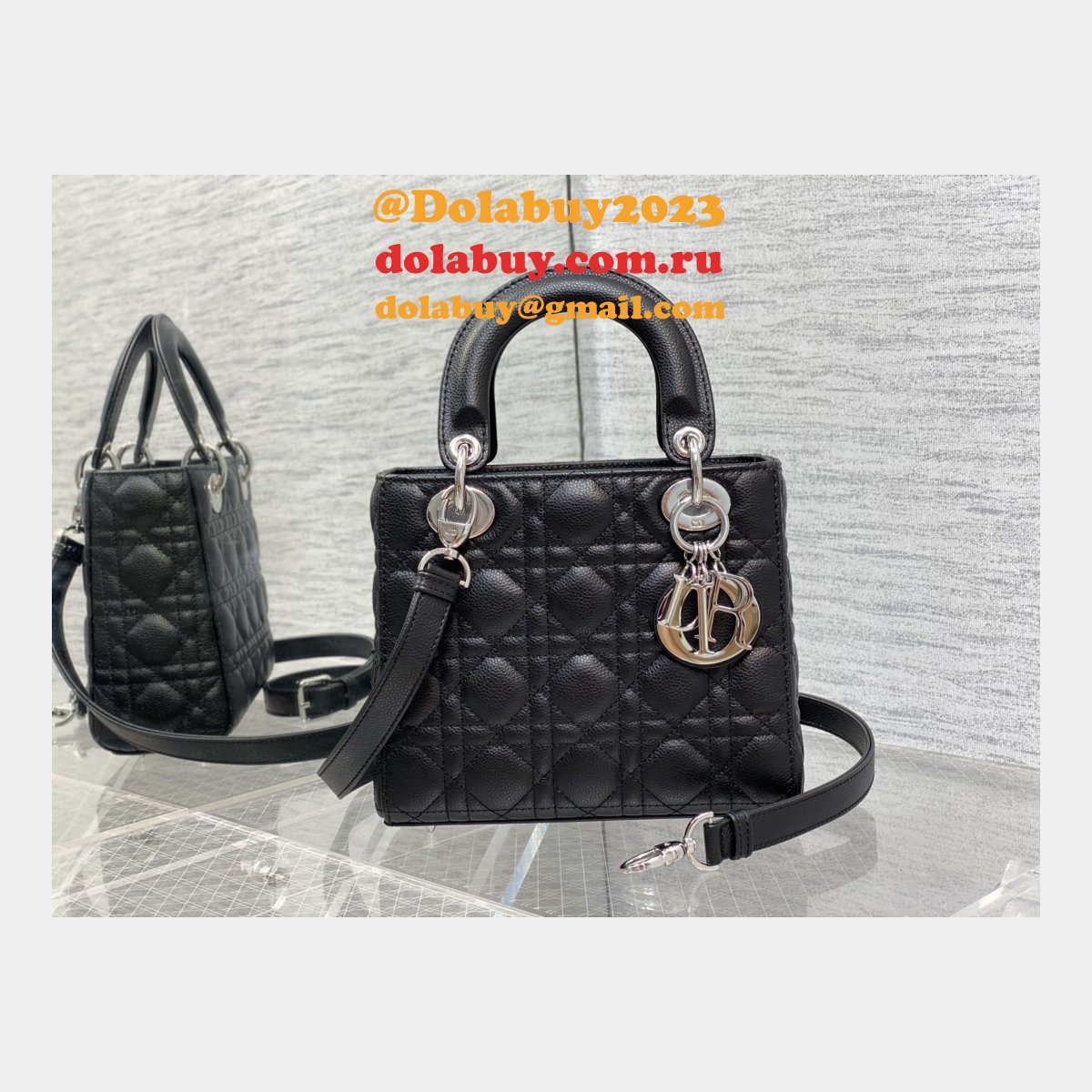 Wholesale DIOR lady 17/20/24CM calf togo leather bag