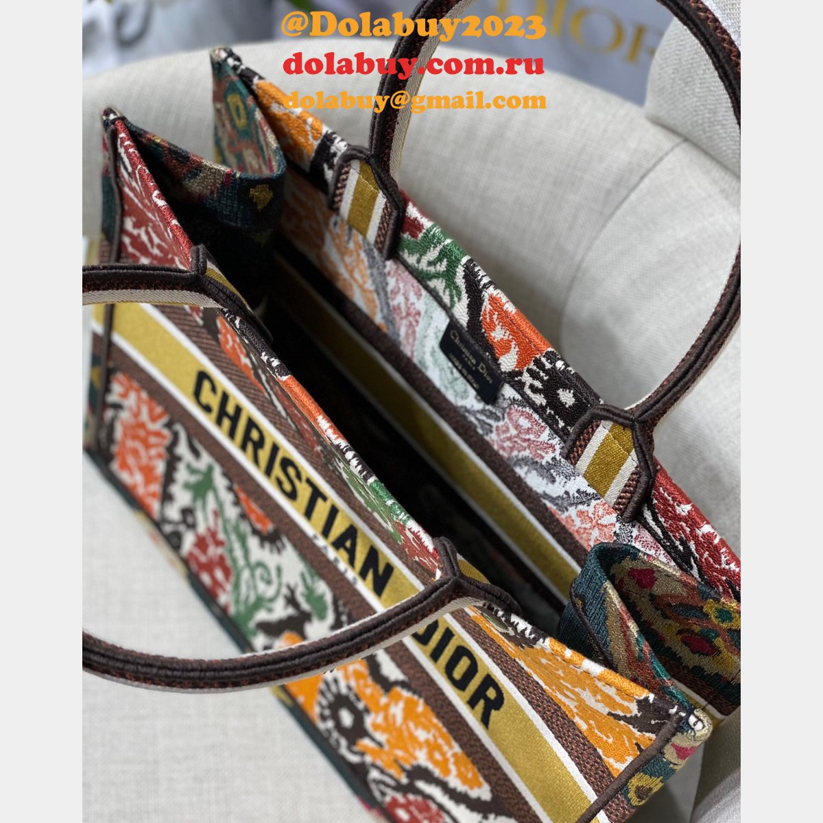 Luxury Replica Top Dio CD Book Tote 36/41.5CM Bag