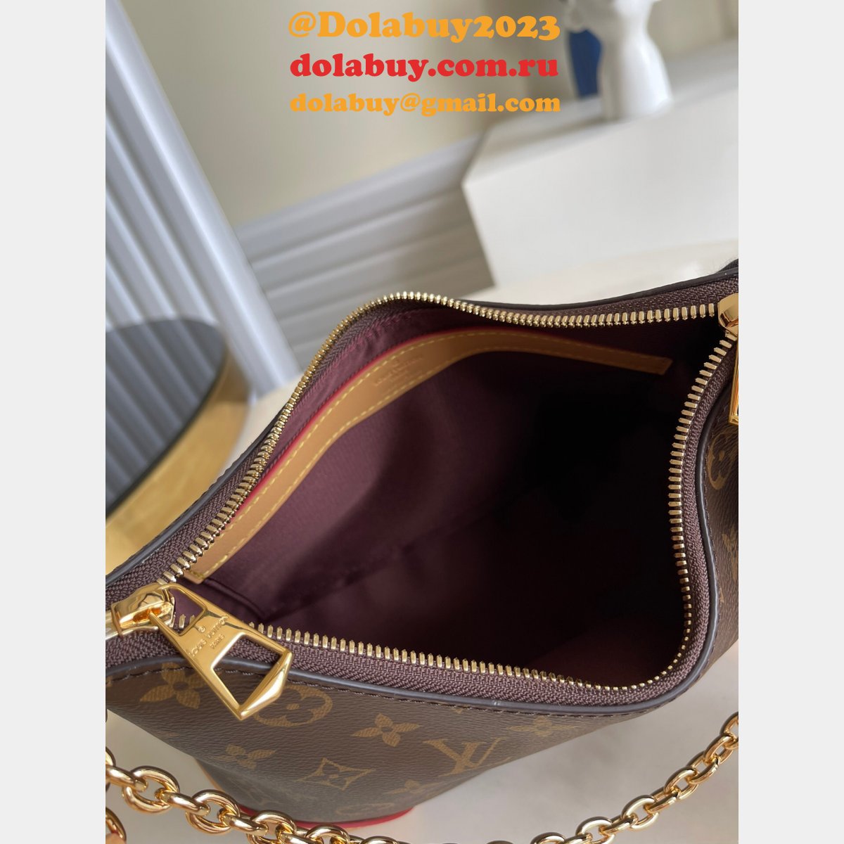 Knockoff Louis Vuitton From china M45832/M45831 Boulogne Monogram Canvas Bag