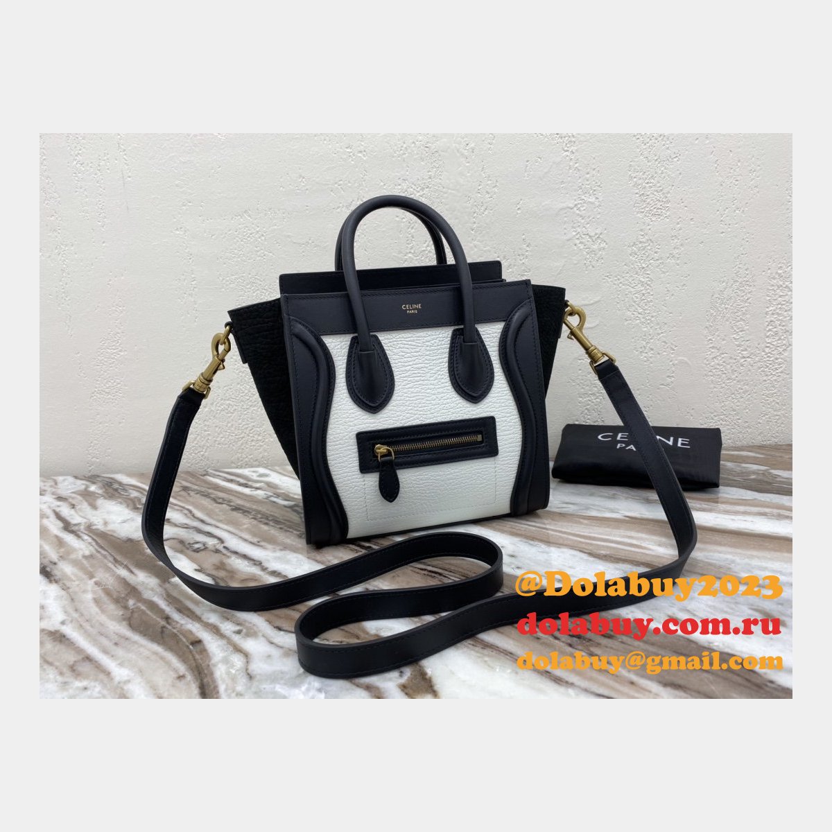 Cheap Replica Designer Luggage white/black Handbags