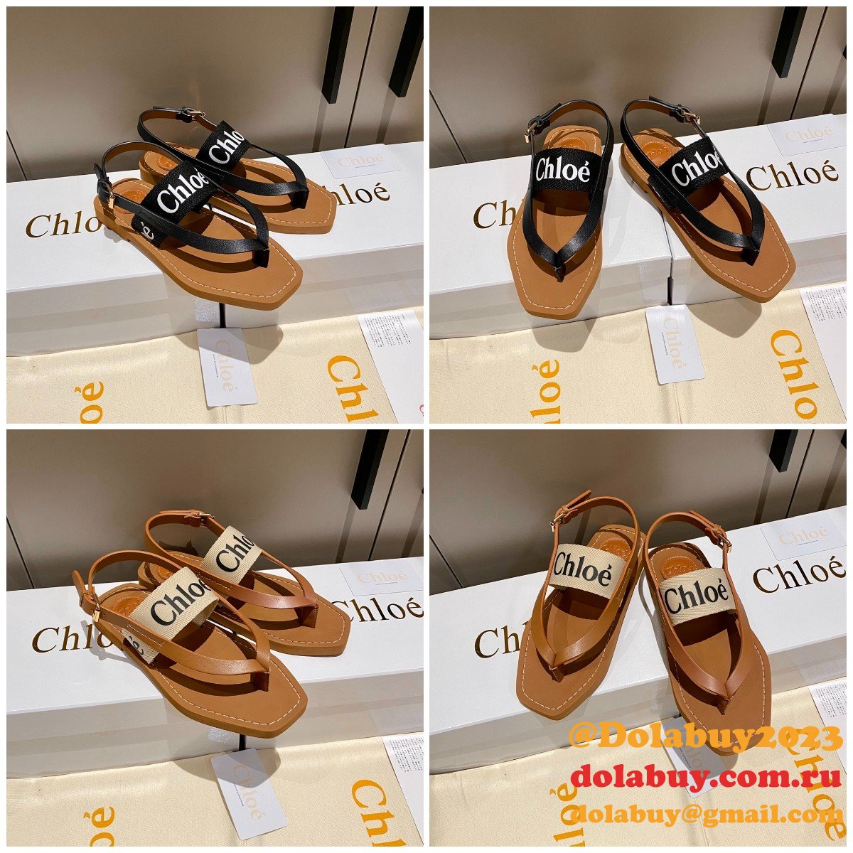 Designer Slippers Dupe AAAAA Replica Chloe Flip Flops