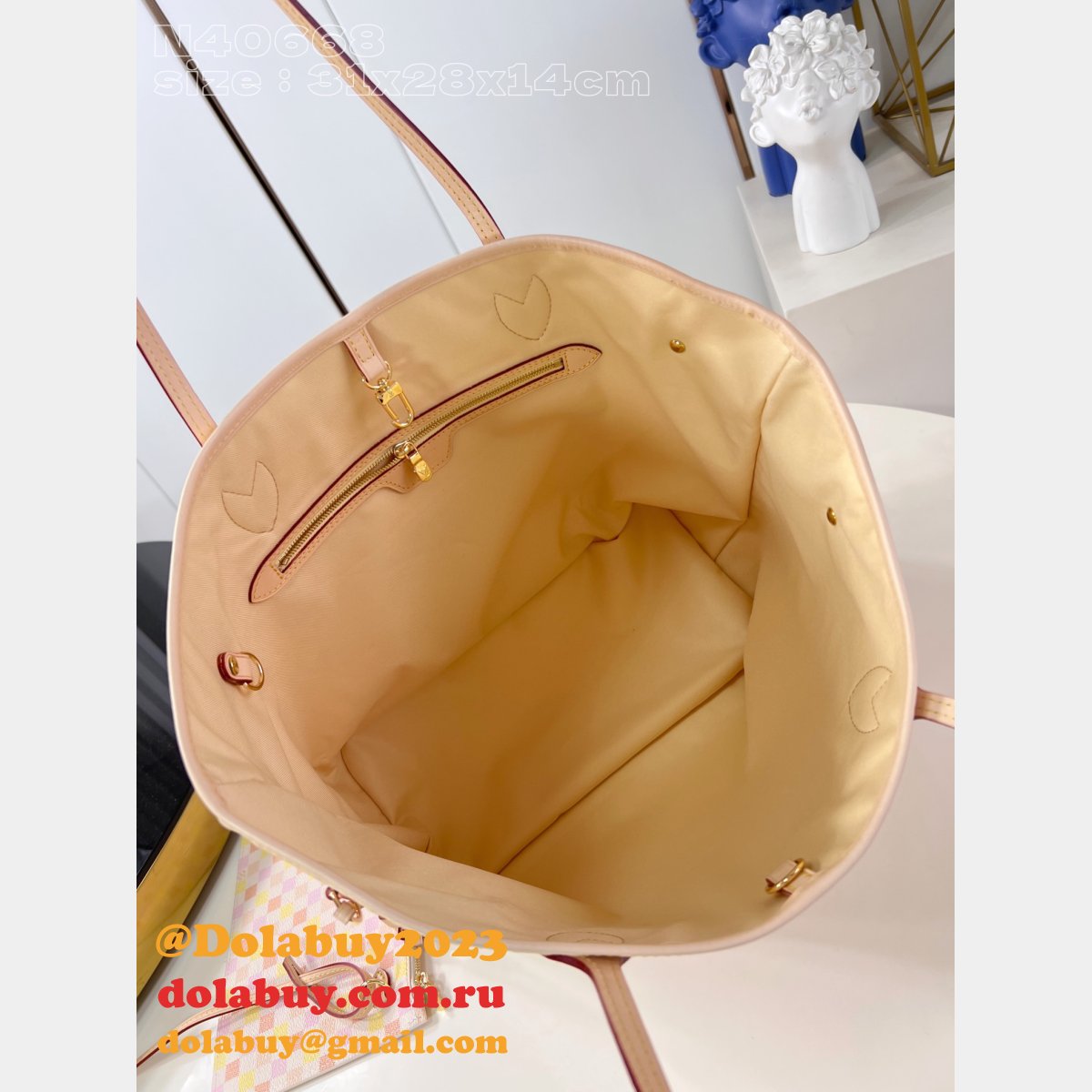 Perfect LOUIS VUITTON Damier Giant neverfull MM HANDBAG