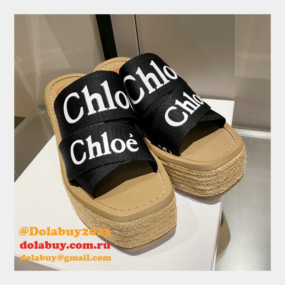 Chloé Replica Shoes Roman Slippers Designer Footwear