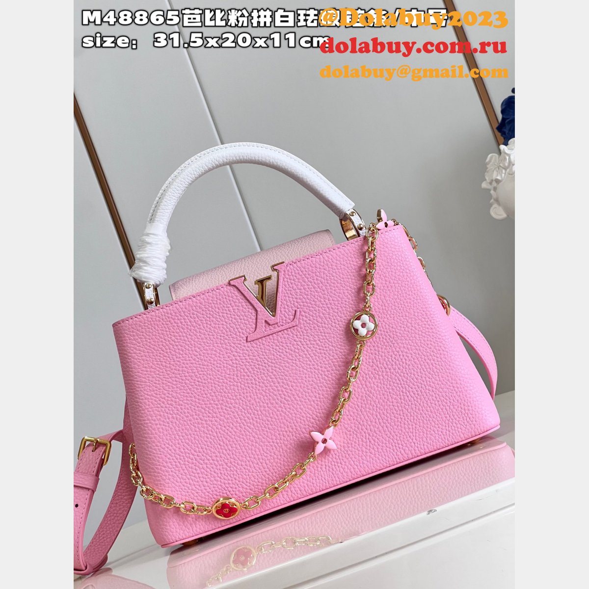 Perfect Designer Inspired Bag M48865 Louis Vuitton Capucines Fake Bag