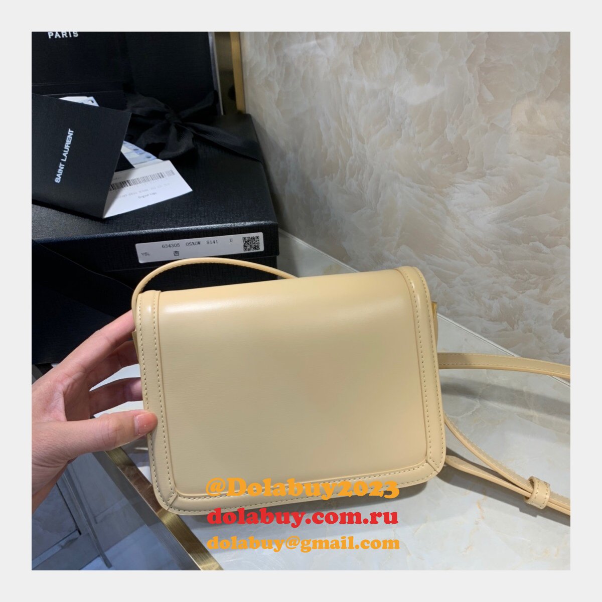 Saint Laurent YSL Solferino Replicas 634306 Satchel Leather