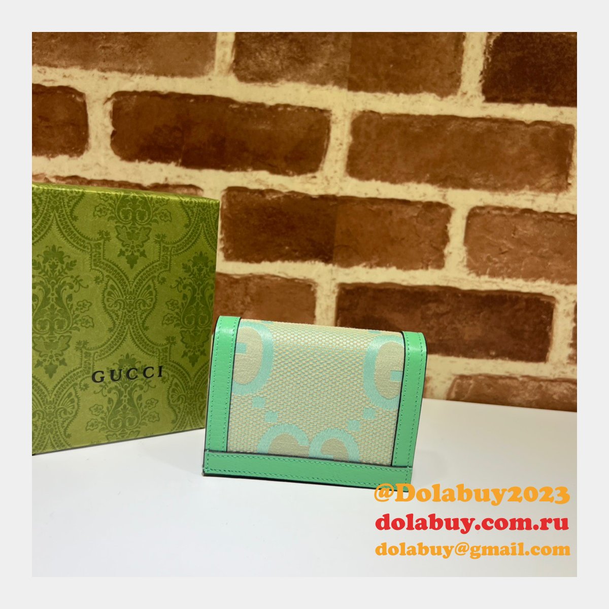 G*u*i knockoff gg supreme jumbo ophidia card case 523155 wallet