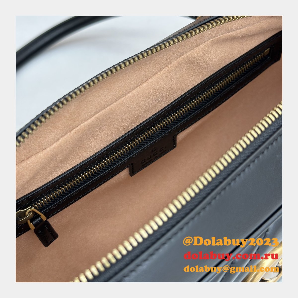 designer 795218 gg marmont G*u*i replica top handle bag