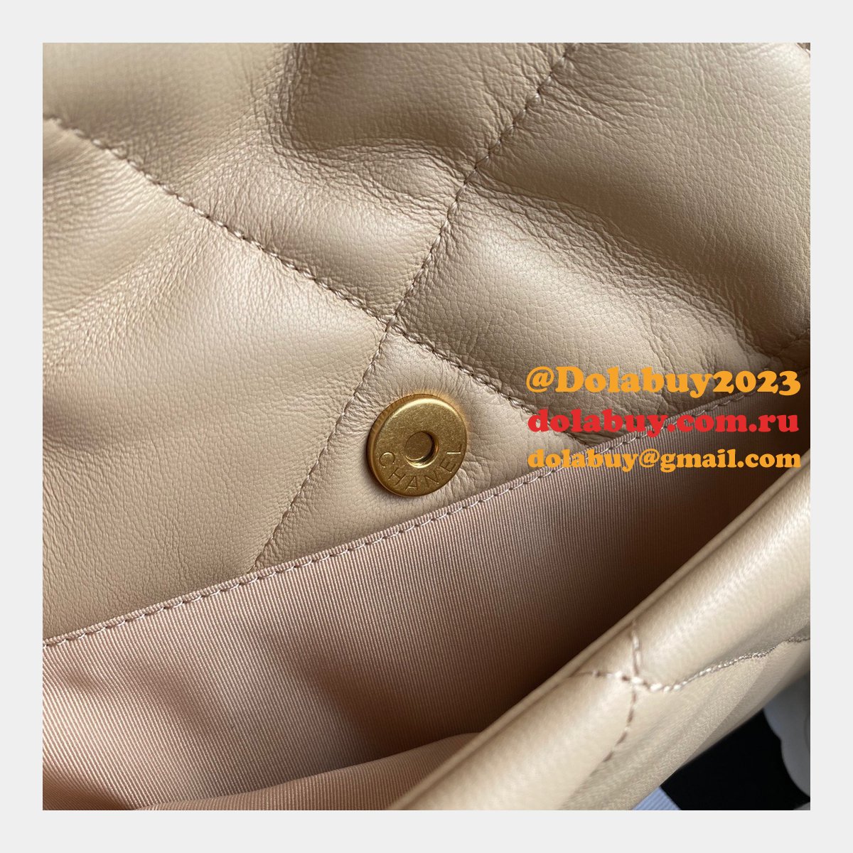 Top CC 19 Bags 2021 Apricot 30CM