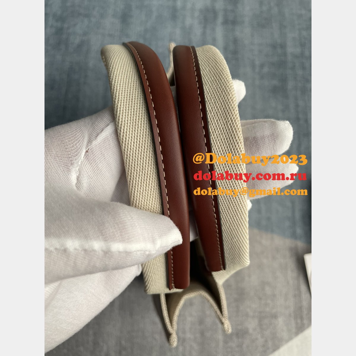 Best Quality Chloe Woody Tote Bag in Cotton Canvas 36CM