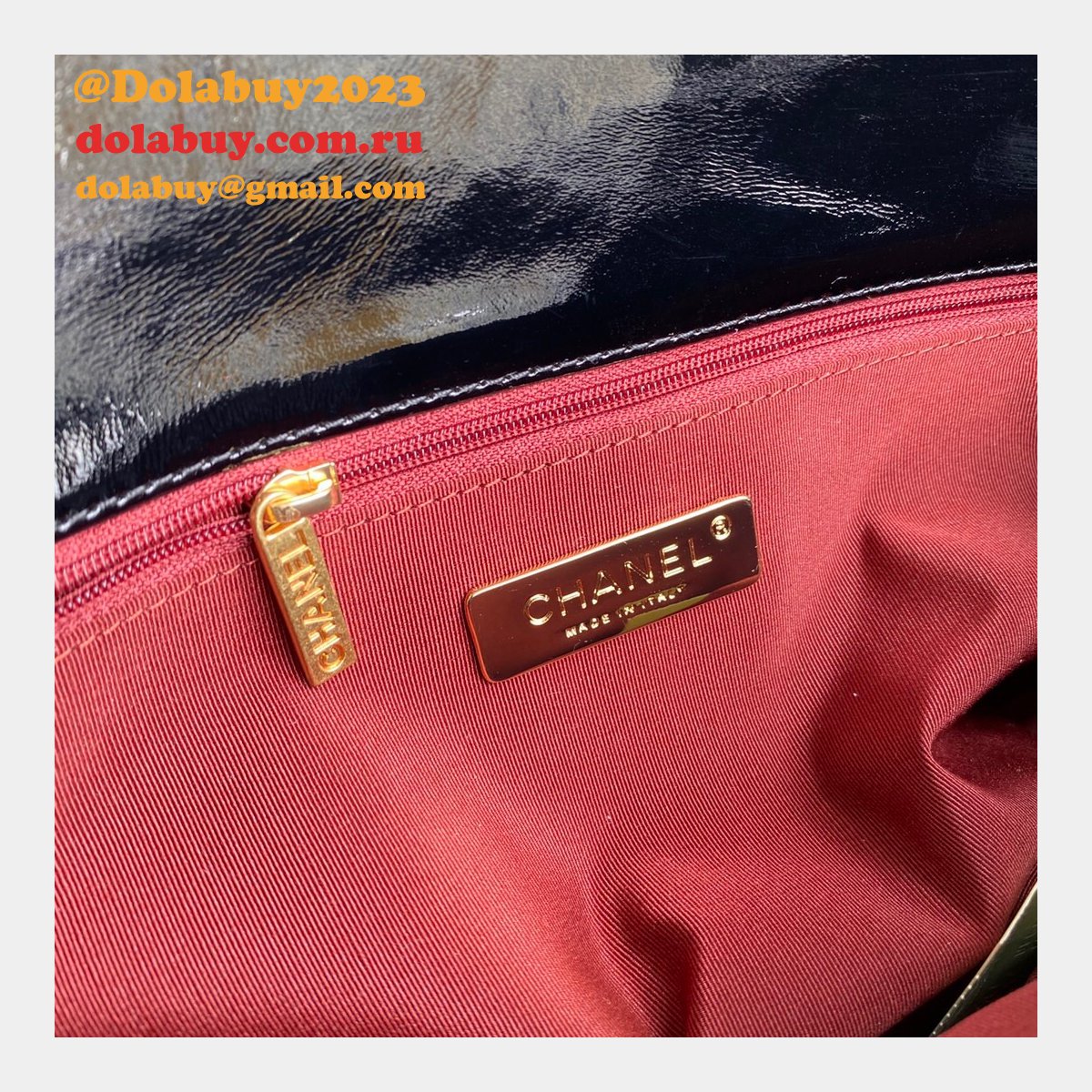 CC Replica 26CM Goatskin Gold-Tone Silver-Tone & Ruthenium