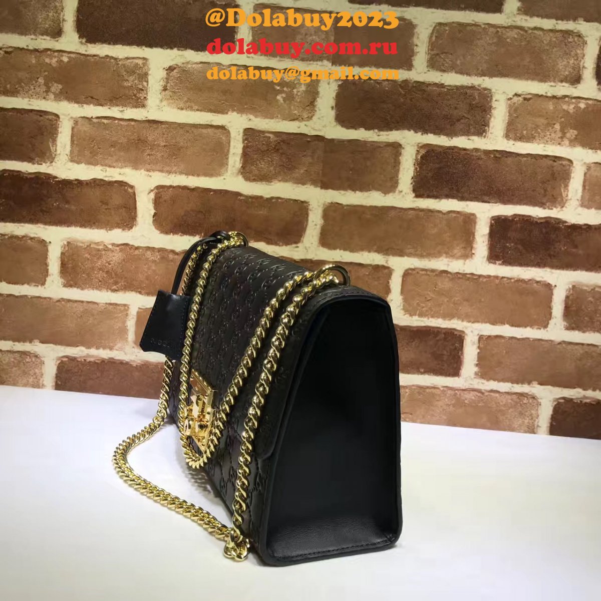 replica 7 star G*u*i padlock medium gg shoulder 409486 bag