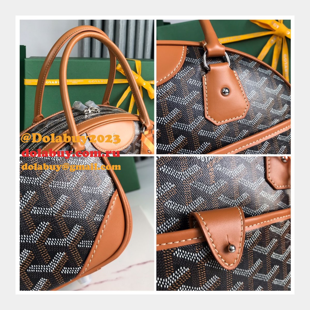 High Quality Goyard Copy Bags Vintage Goyardine 020299 Sale