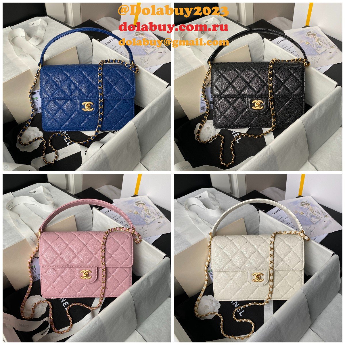 Quality Mirror Hand-held Shoulder Crossbody AS6261/AS6262 Replicas Bag