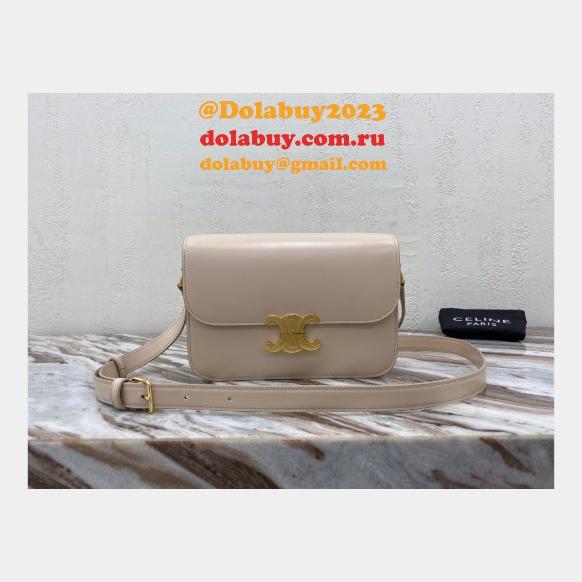 The Best Celine 1:1 Mirror Triomphe Replica Dolabuy 22cm Bag