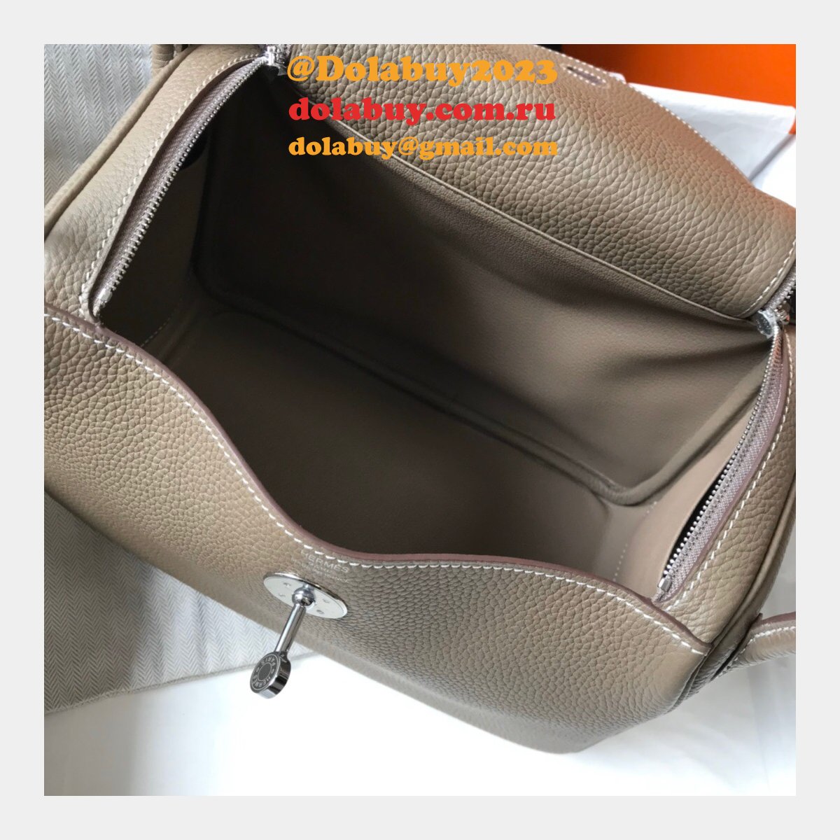 Replica Grey Hermes Lindy 26cm Bags Sale Outlet Online