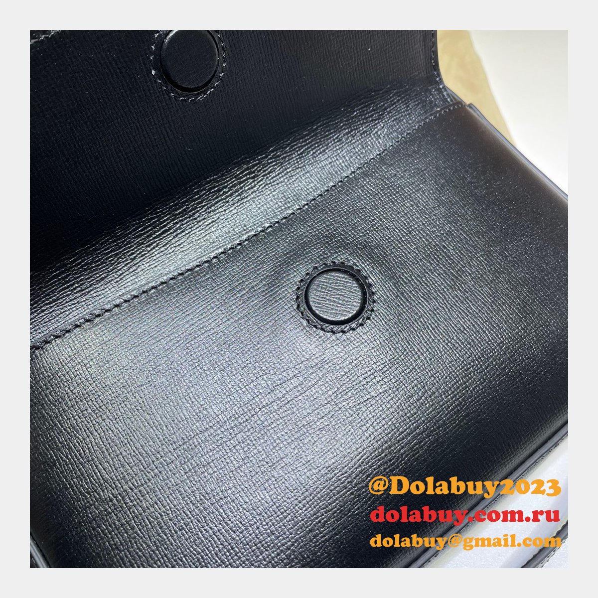 G*u*i horsebit 1955 small shoulder 645454 black army green white bag