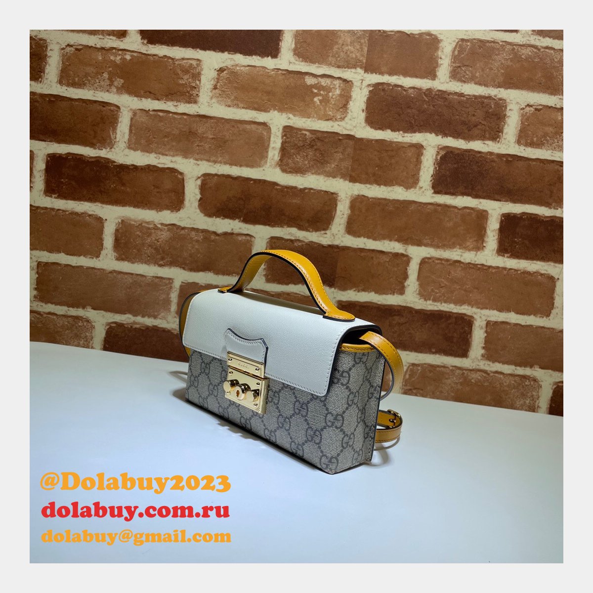 G*u*i replica 7 star 652683 padlock mini bag gg supreme cheap