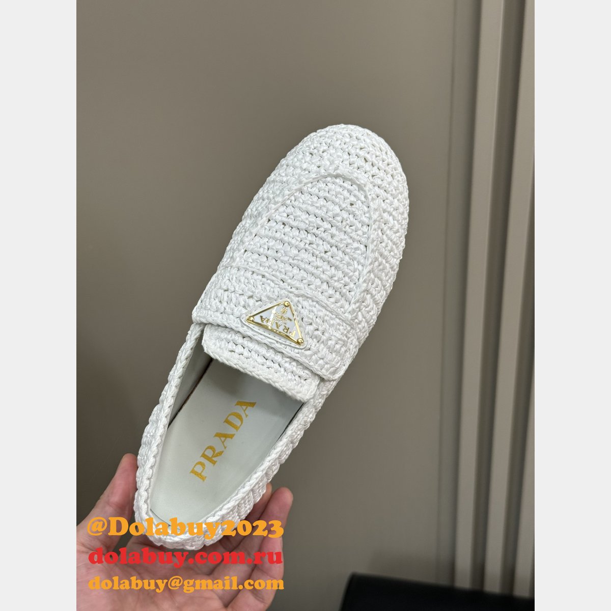Top Quality Prada Crochet loafers Wholesale