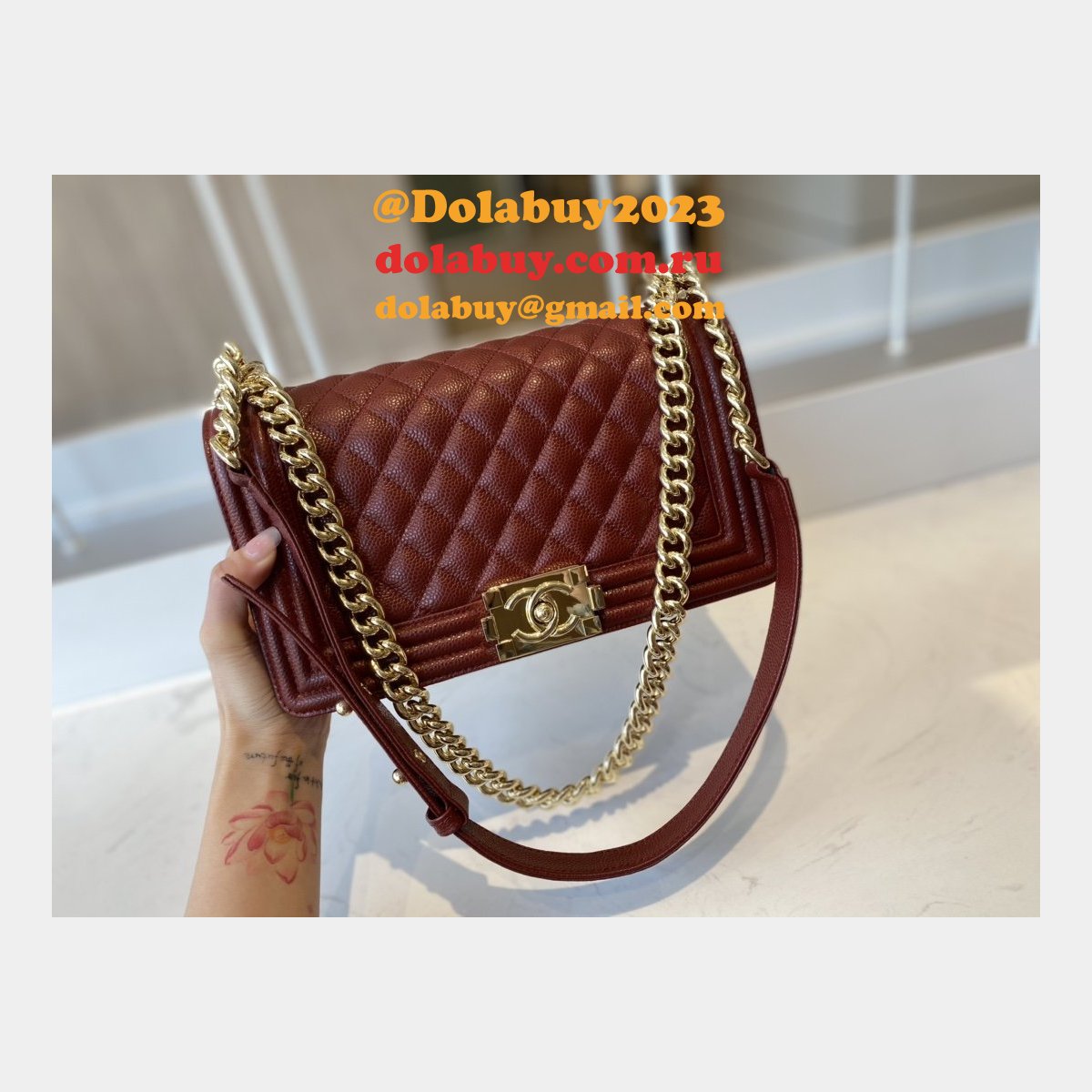 CC Replicas Calfskin & Ruthenium-Finish Metal Boy Many Colours