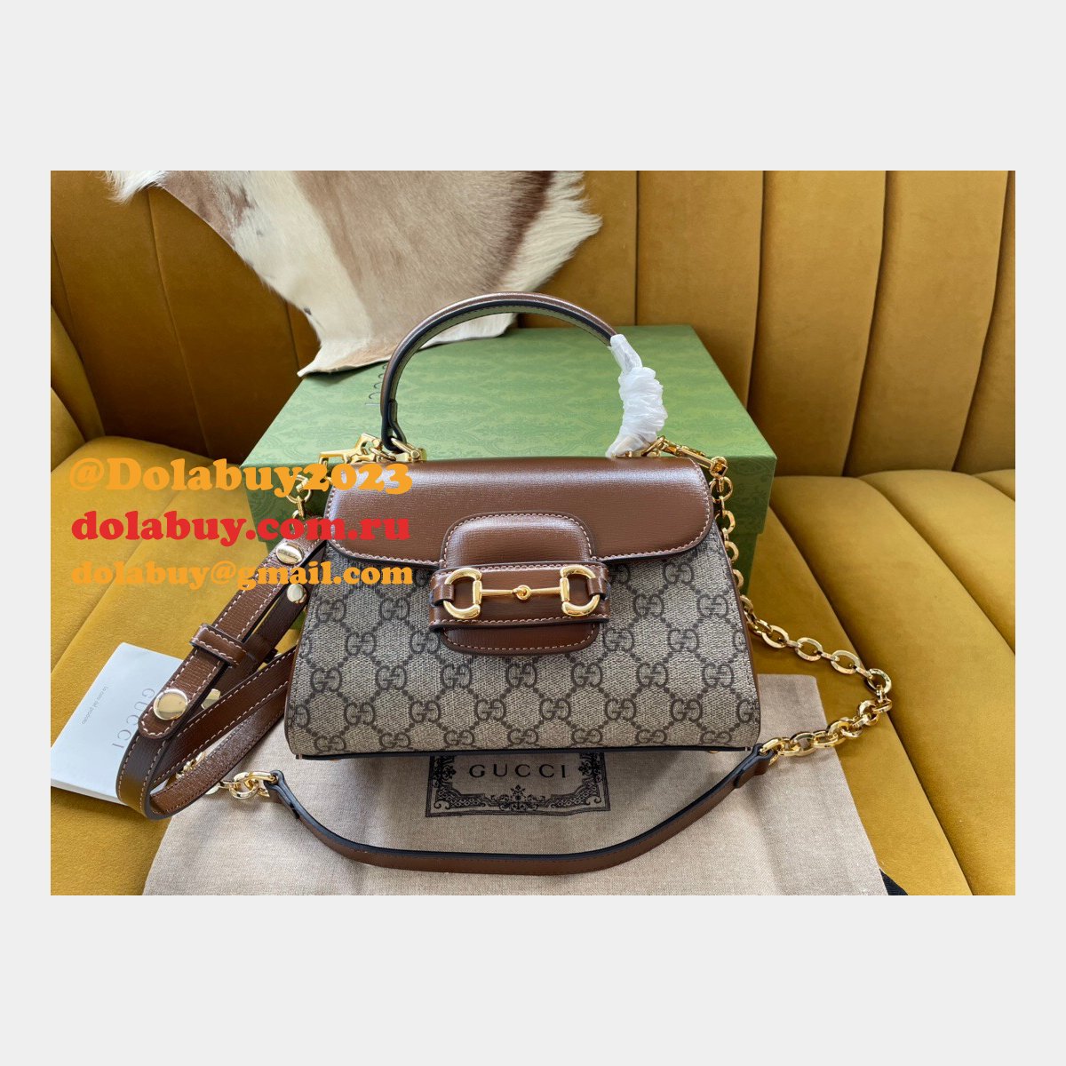 fake G*u*i horsebit 1955 top handle hot on sale 703848 bag