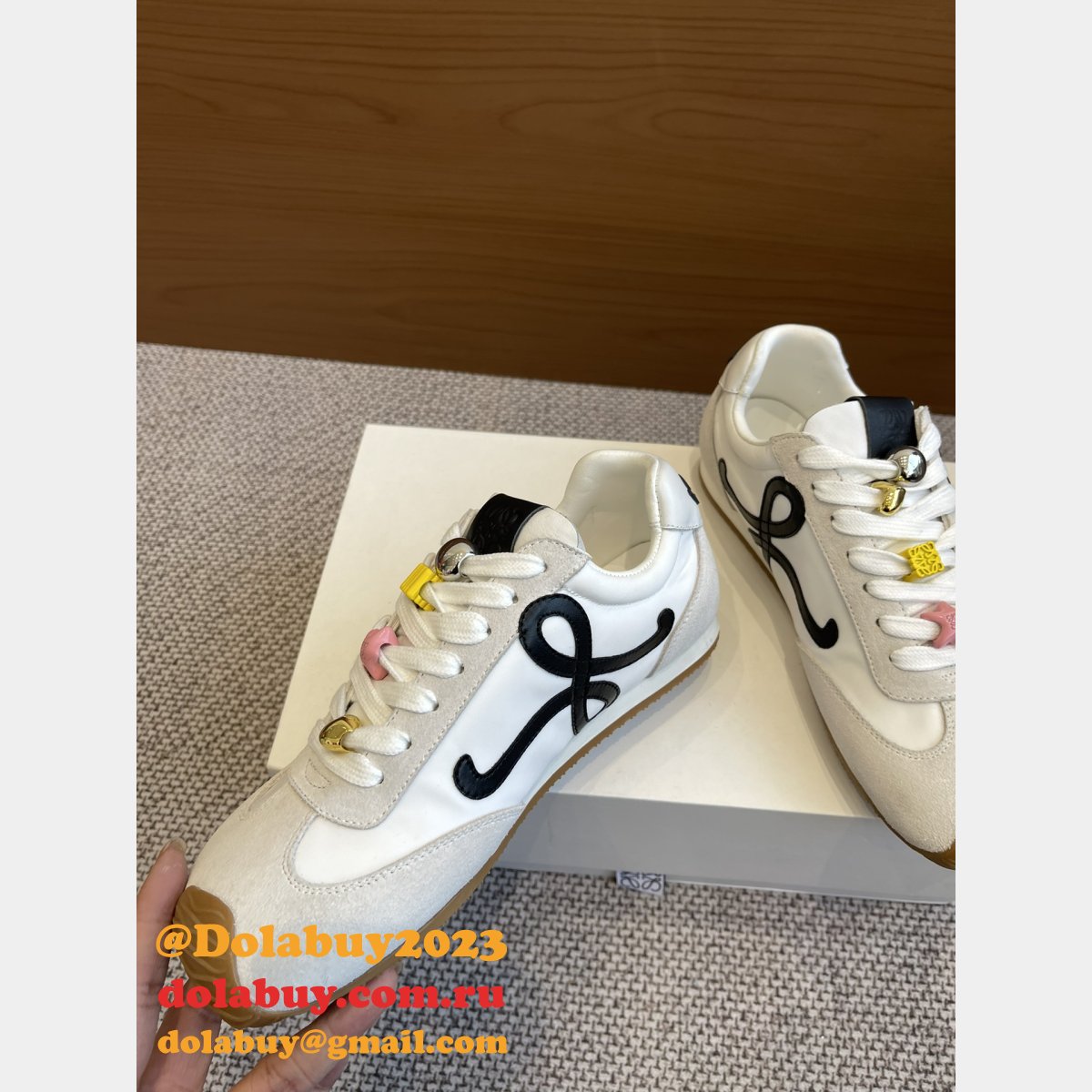 Ballet Runner 2.0 In Nylon And Calfskin