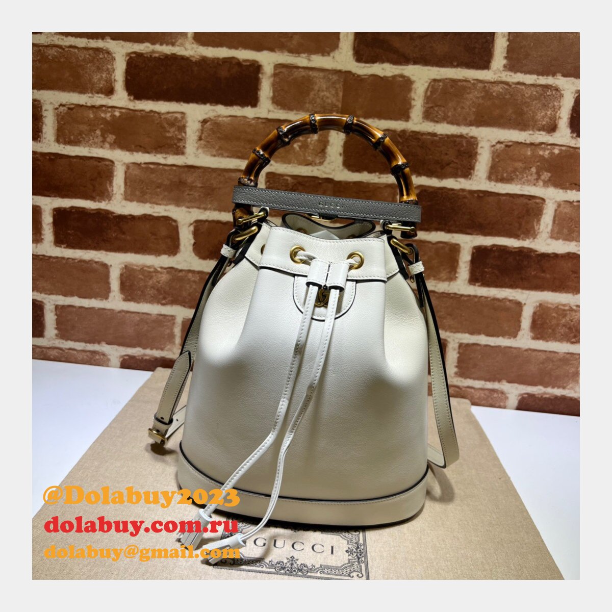 Gucci Diana Top Replica Handle 724652 Bucket AAA+ Bag