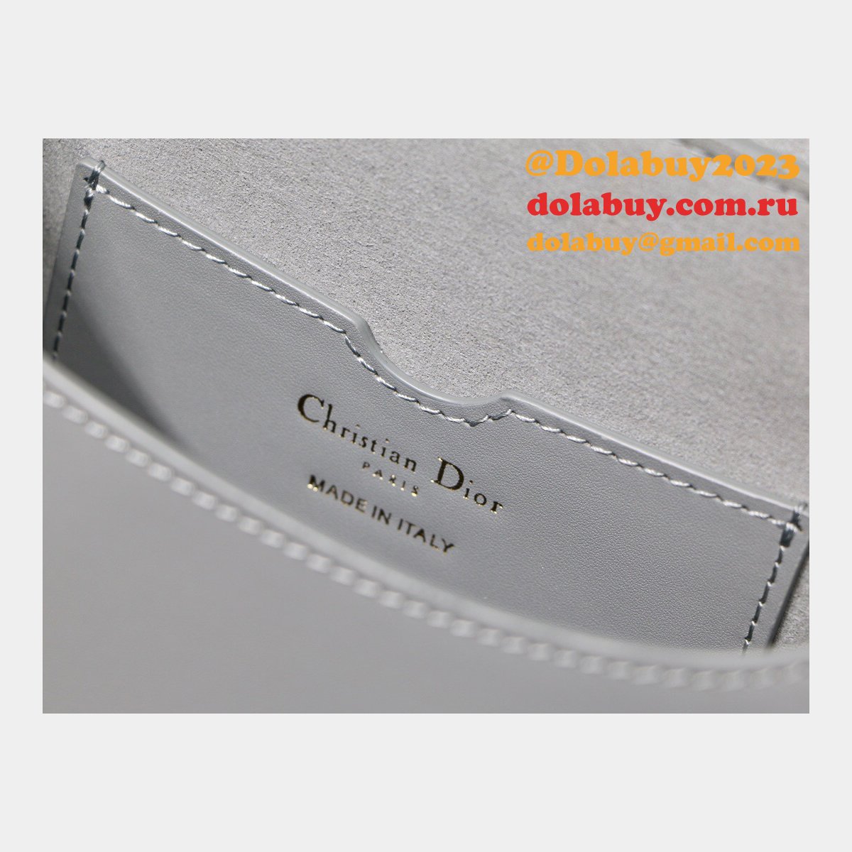 Best Replica Dior Bobby Bag Gray Box Calfskin