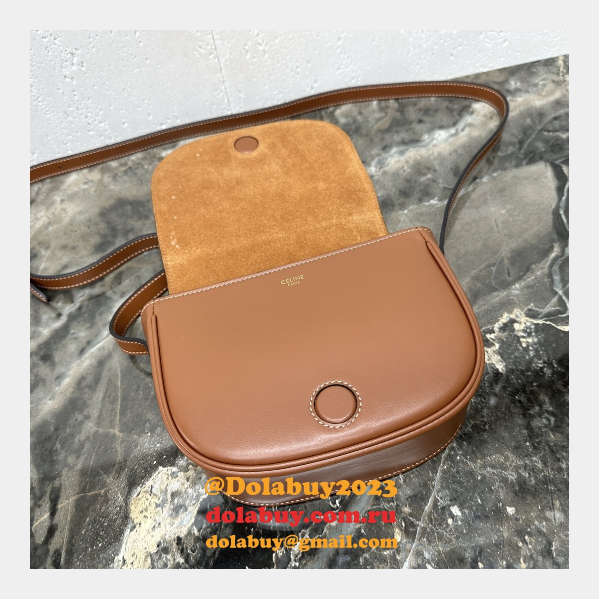 Perfect Celine Replicas 198263 Folco Cuir Triomphe Smooth Calfskin