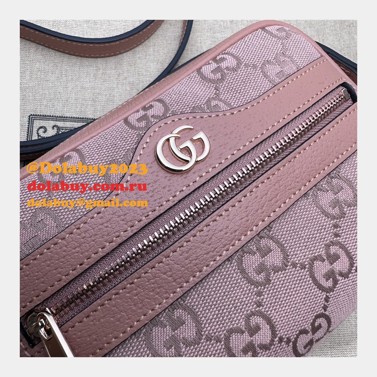 high quality G*u*i pink ophidia 574493 replica bag
