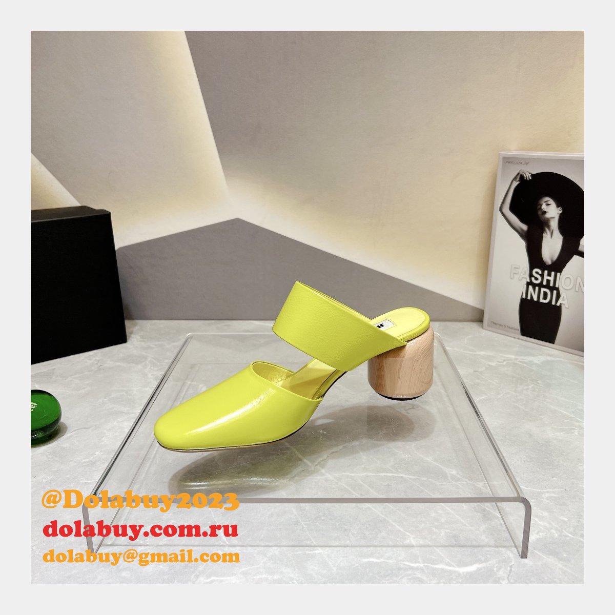 Jil Sander Wholesale Stretch Crinkle Vintage Replica Shoes