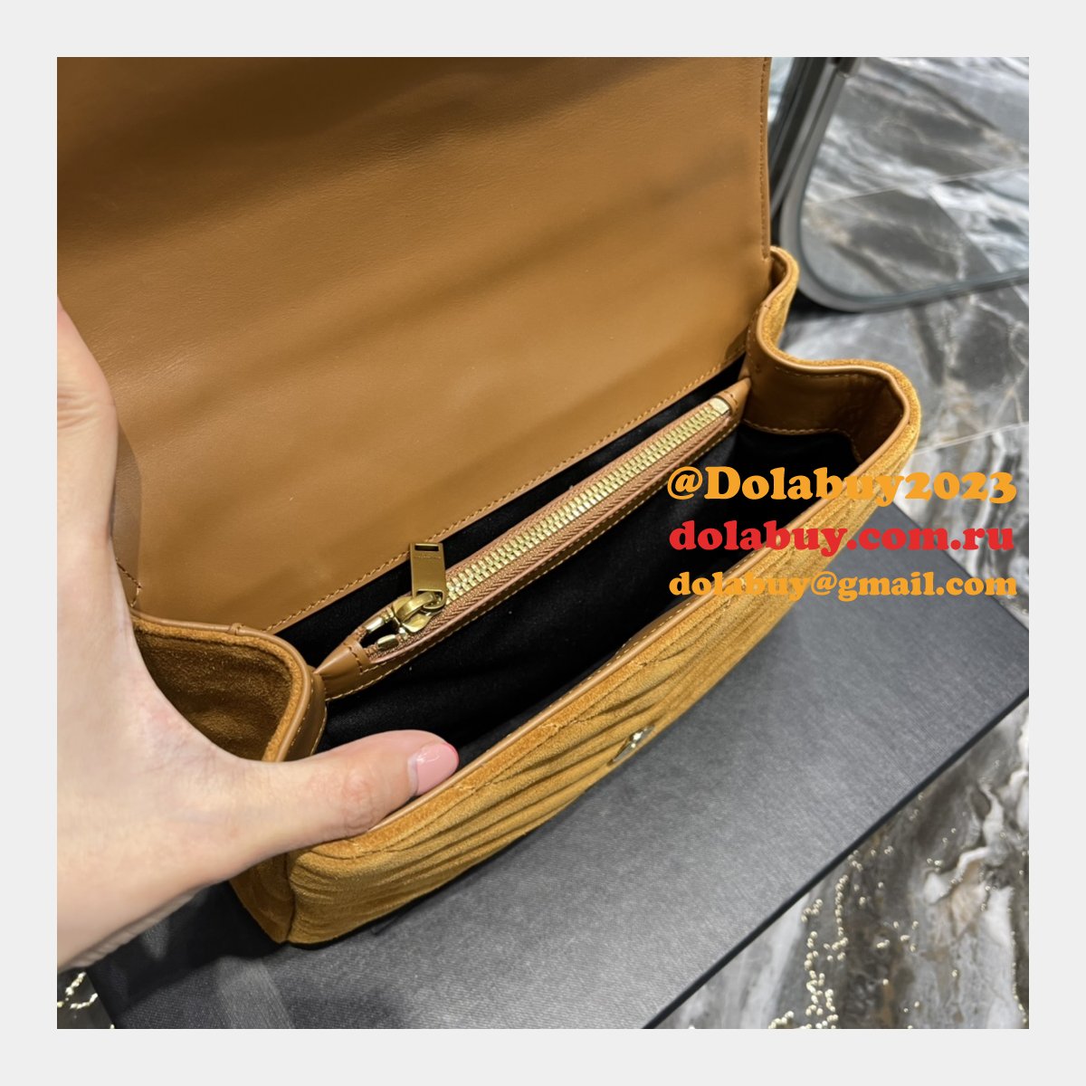 Replica YSL Top Monogram College 392737 Leather Shoulder Bag