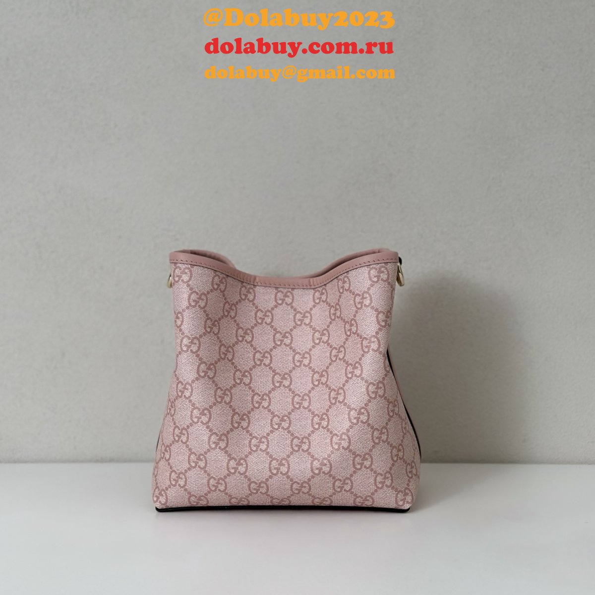 G*u*i shop the gg emblem mini bucket 1:1 mirror 815118 bag