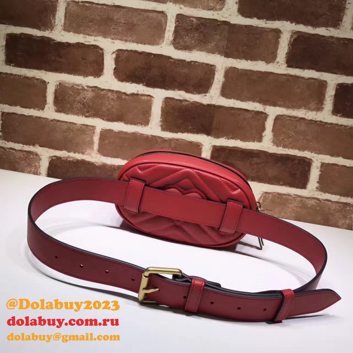 best 476434 G*u*i gg marmont matelassé leather belt bag