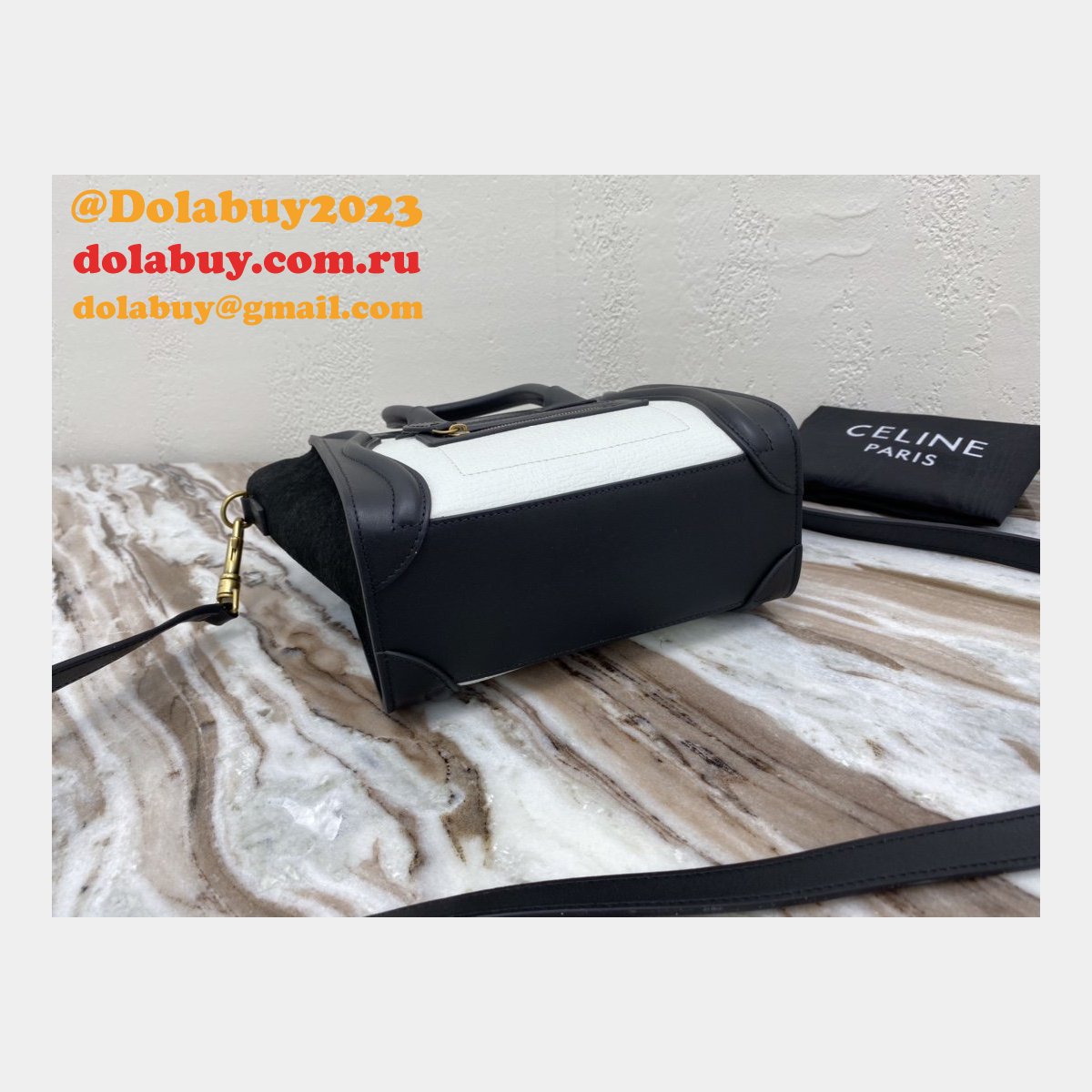 Cheap Replica Designer Luggage white/black Handbags