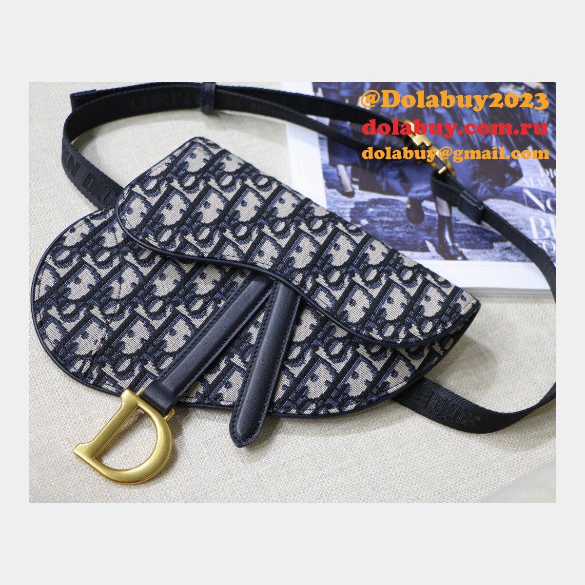 High Quality Dior Replica Saddle Belt bags