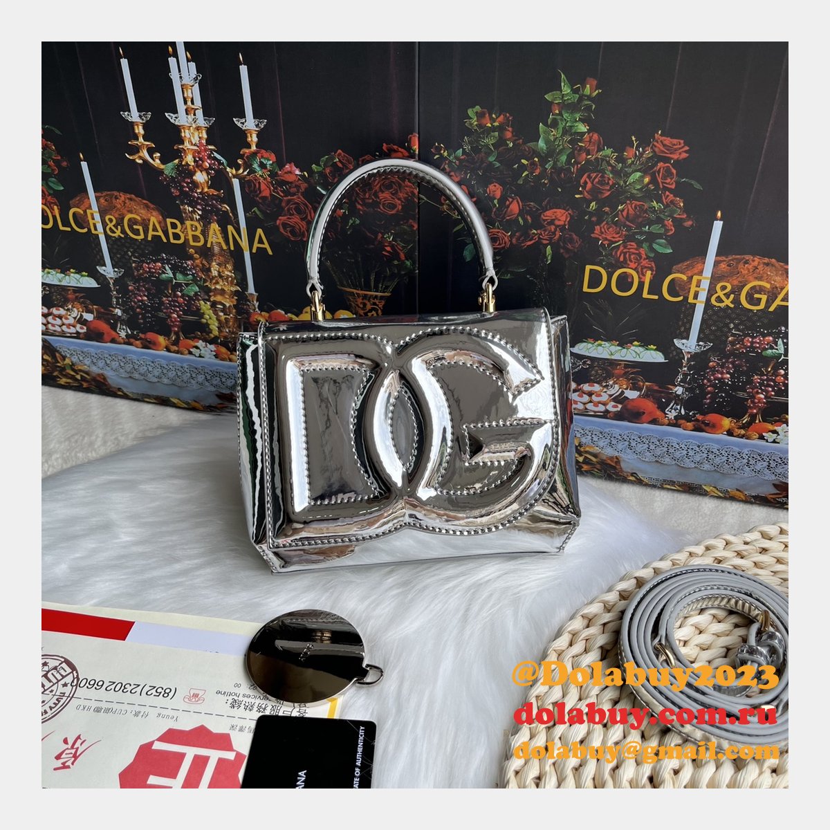 Buy Best 1:1 Replicas Dolce & Gabbana DG Logo 9112 Hand Bag