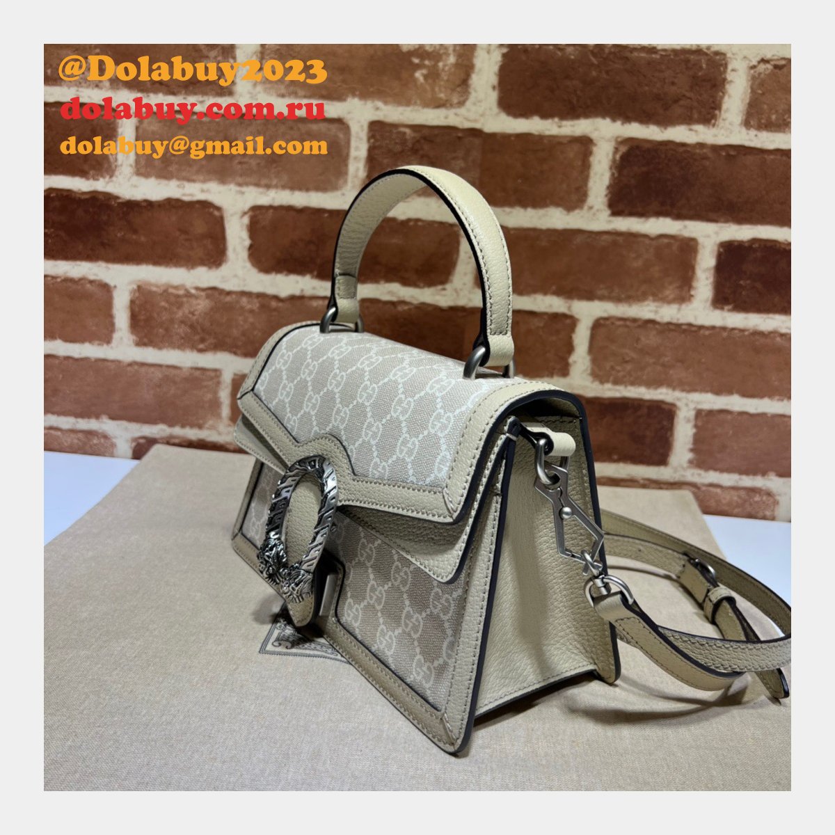 G*u*i 1:1 mirror 739496 dionysus top handle replica bag