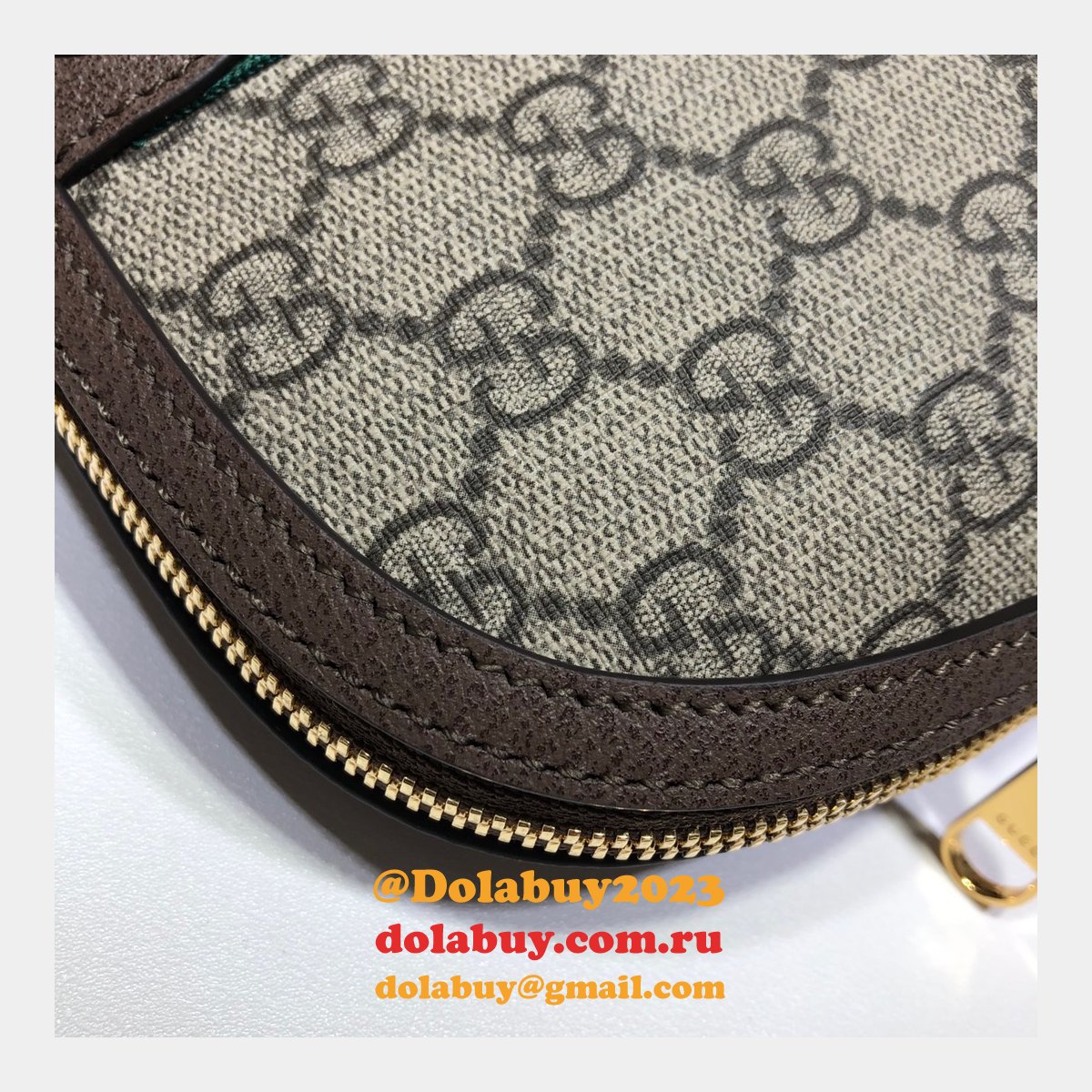 Knockoff Gucci Ophidia 625551 Cosmetic Case 7 Star GG Supreme Canvas